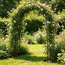 Metal Garden Arch Arbour 240cm