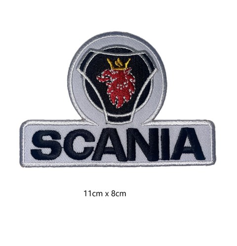 Scania black embroidered - embroidered, patch