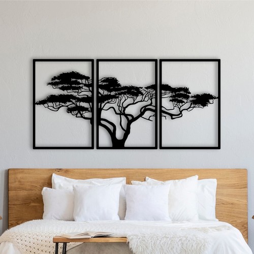 African tree metal wall art - metal,