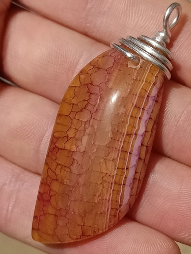 Orange brown dragon veins - orange,
