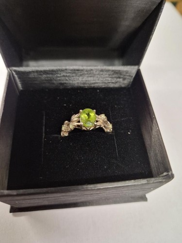 Silver green stone set dress - stone,