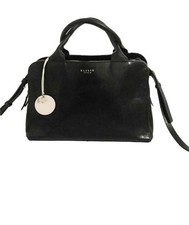 Radley Milbank Black Leather Medium Satchel Crossbody Bag