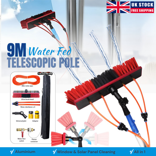 Water fed telescopic pole - water,