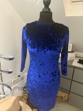 Top Shop Velvet Electric Blue