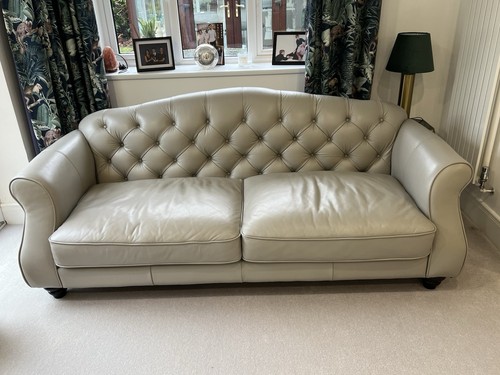 Italian leather sofa - sofa, four