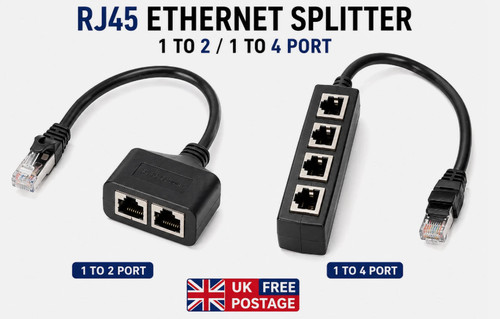 Rj45 ethernet splitter 2 - rj45,