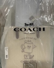Coach Canvas Coffee Shop Tote