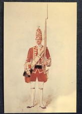MILITARY UNIFORM POSTCARDS -- GRENADIER 35th FOOT REGIMENT  --  1751 &  1768