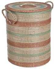 Seagrass Basket with Lid Light