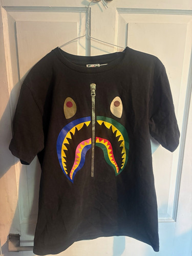 Bathing ape bape shark black - a,