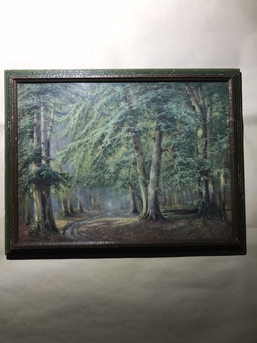 Antique wooden picture frame - antique,