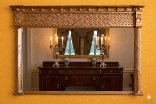 Antique english gilt - wood, &