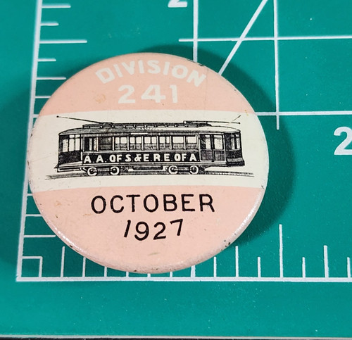 Antique pinback button 1927 - antique,