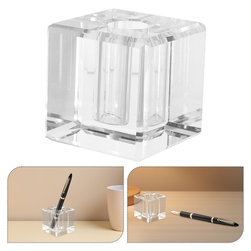 Transparent crystal pen holder - transparent,