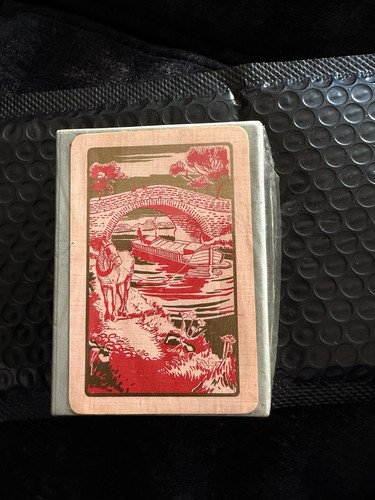 Old playing cards gold - playing, edge