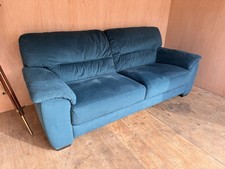 Teal 3 Seater Sofa Velvet Feel