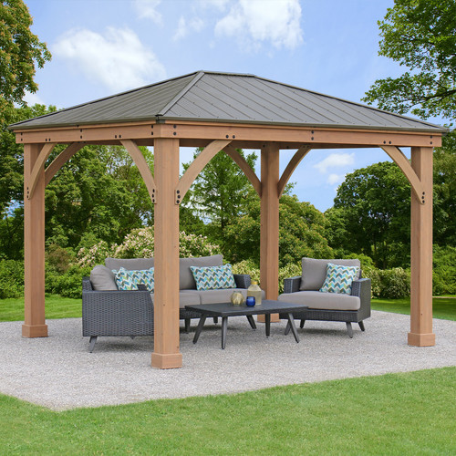 Gazebo wooden outdoor patio - wooden,