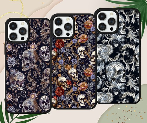Skull print pattern gothic - print,