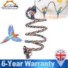 Spiral Cotton Rope Bird Perch