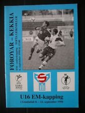 FAROE ISLANDS  v  Czech Republic  1998  European Qualifier.