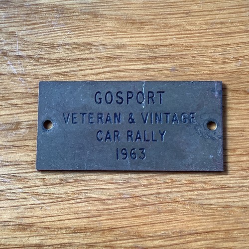 Small brass plaque - brass,
