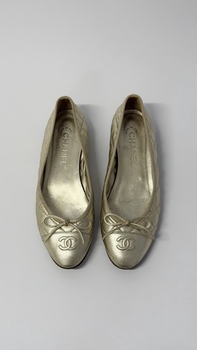 Chanel ballet flats gold - ballet,