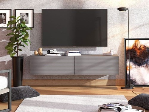 Modern graphite grey floating - graphite,