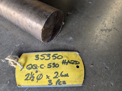 Beryllium copper - beryllium, 2.5"