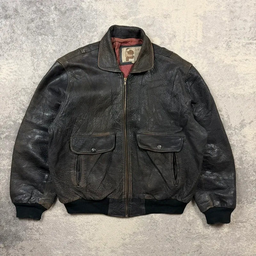 Vintage french leather pilot - leather,