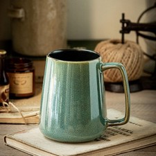 Cteahrow Large 24oz/700ml Ceramic Coffee Mug with Handle – Green