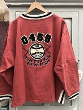 Vintage 80s 90s Ton Sur Ton sweatshirt Crew neck jumper TST Red Large Good Cond