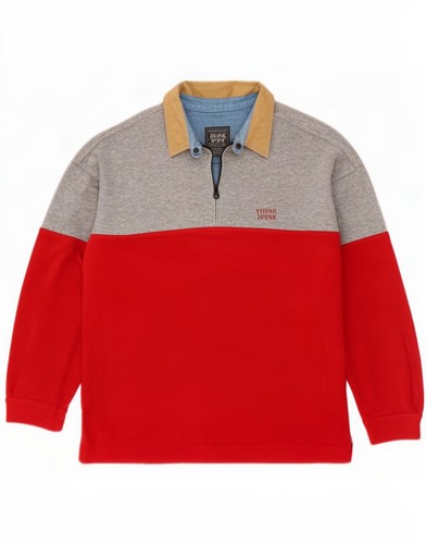 Think pink mens polo - think,