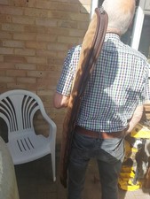 Canvas And Leather Shotgun Gun Slip With A Sheep Skin Lined Interior