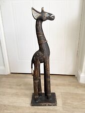 Wooden Tall big Giraffe figure Ornament- 62cm/ 24.5in tall