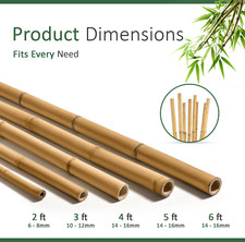 2ft-6ft Heavy Duty Bamboo