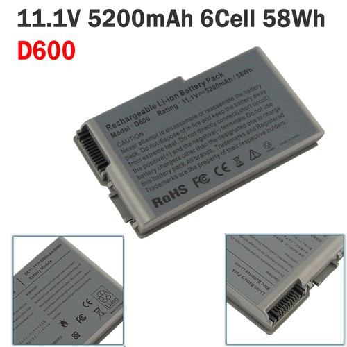 Replac d600 battery for dell - d600,
