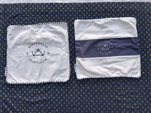 Ocean house white blue - 2x,
