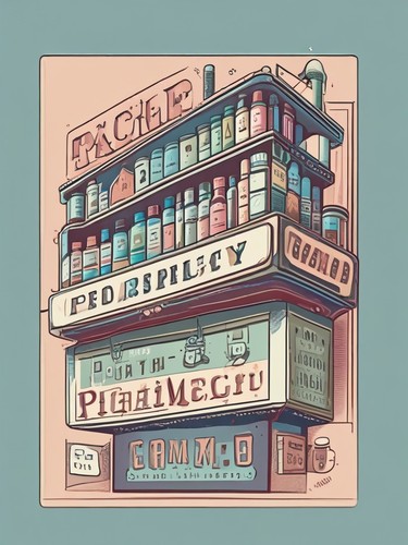 Vintage pharmacy sign - pharmacy,