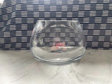 Clear Round Glass Flower Vase Fish Bowl thick wall crystal glass