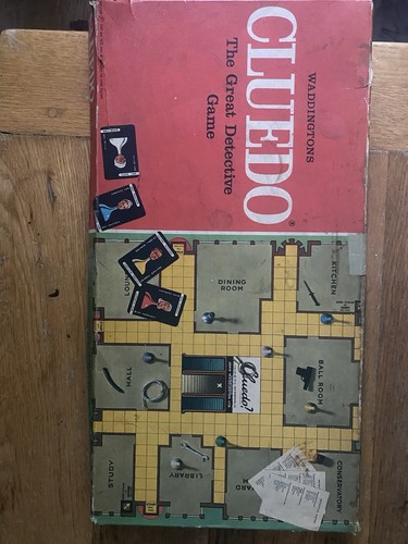 Vintage waddingtons cluedo - vintage,