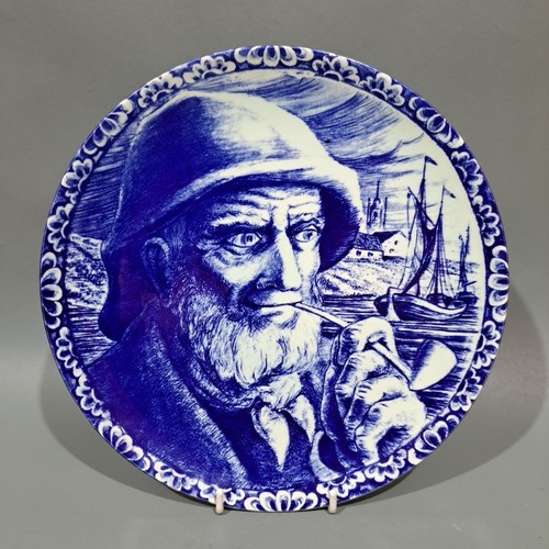 Blue white delft pottery - &,