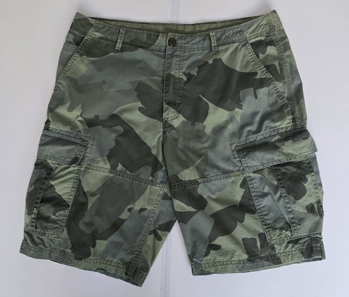 Camo cargo shorts mens w36 - m&s,