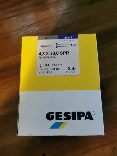 Gesipa 8x20 spr 250x - 4,8x20,0,
