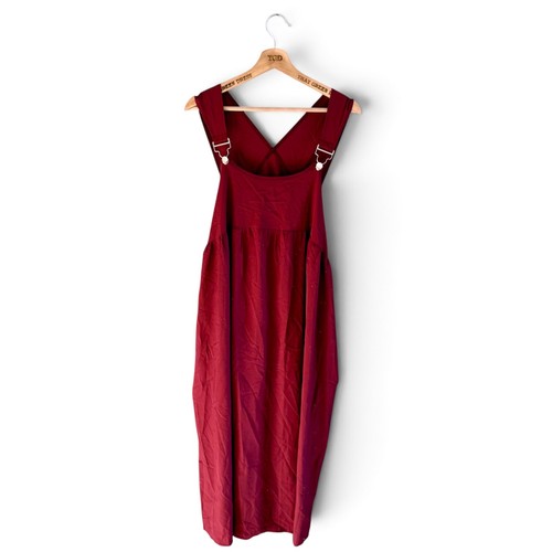 Ladies burgundy long dress - long,