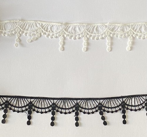 Venice guipure lace trim off - lace,