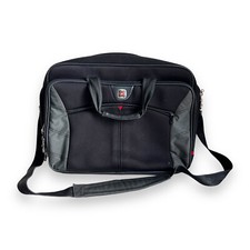SWISSGEAR BY WENGER PADDED 16" LAPTOP BAG CARRY BRIEFCASE BLACK SHOULDER STRAP