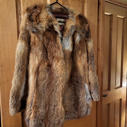 Vintage real red fox - fox, fur
