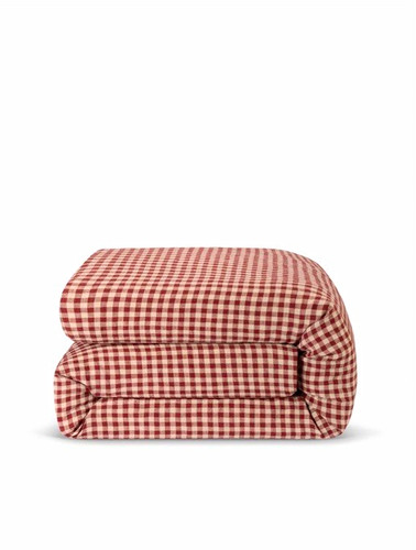 Queen red beige - red/beige, gingham