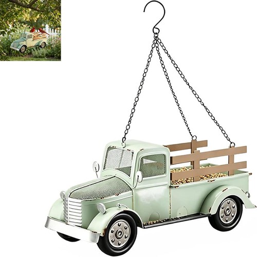 Vintage truck bird feeder - truck,