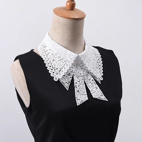 Detachable false collar - collar, lace